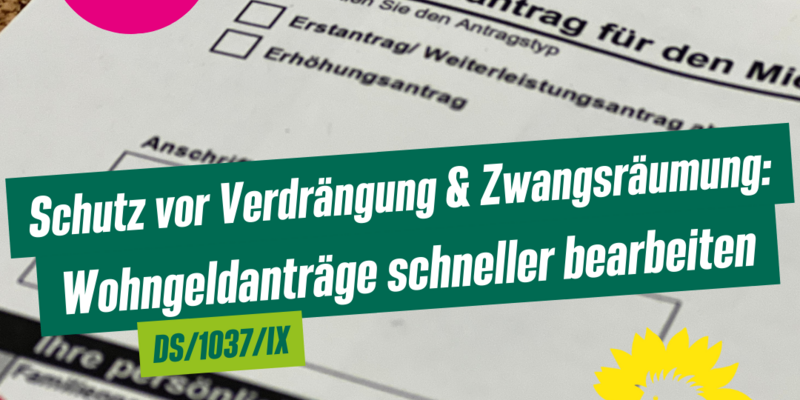 Ausschnitt Wohngeldantrag