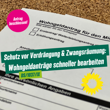 Ausschnitt Wohngeldantrag