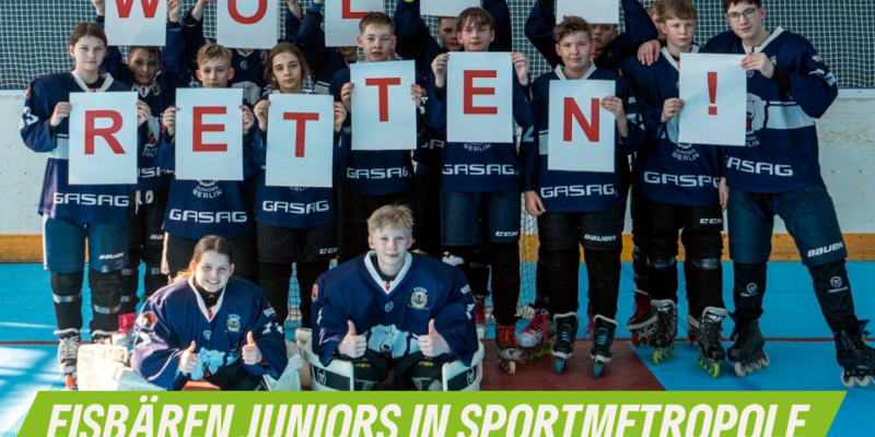 Mannschaft der Eisbären Juniors Skaterhockey