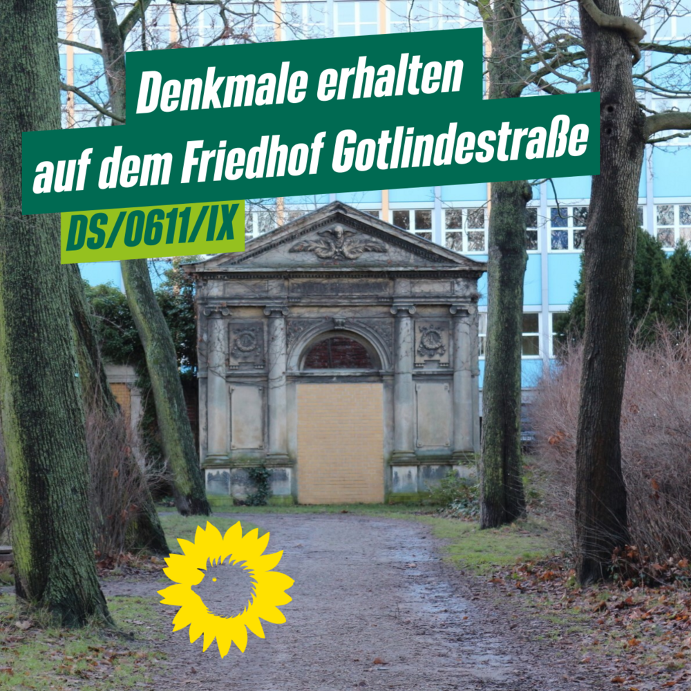 Denkmale auf dem Friedhof Gotlindestraße