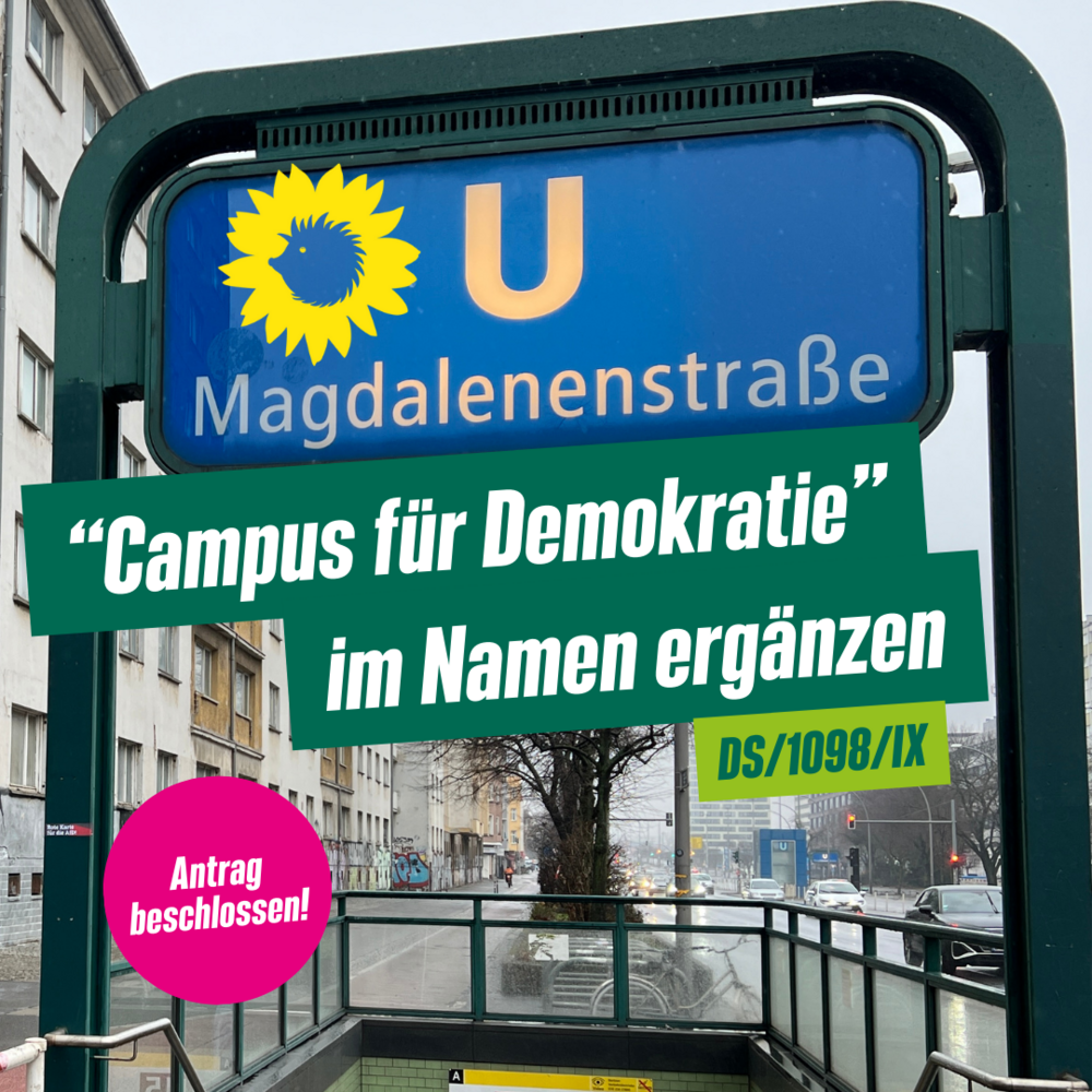 Eingangsschild vom U-Bahnhof Mathildenstraße