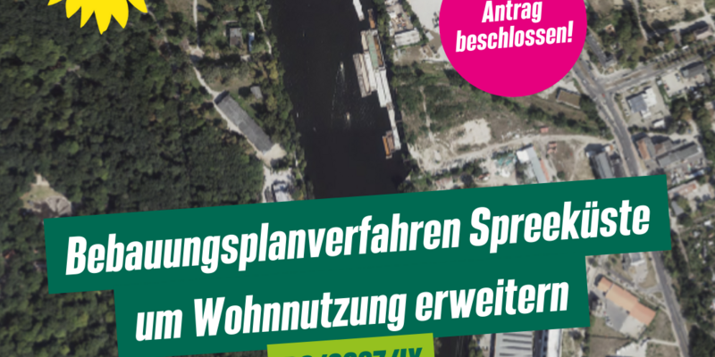 Luftaufname vom Baugebiet Spreeküste