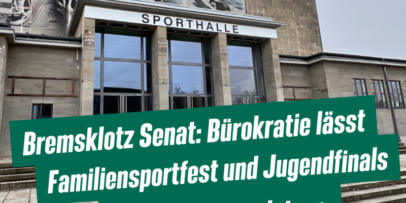Eingang zur Sporthalle Sportforum Hohenschönhausen