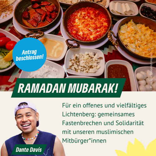 Ein Speisenbuffet, Porträt von Dante Davis