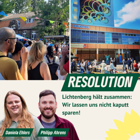 Collage von Bildern mit Menschengruppen, Porträts von Daniela Ehlers und Philipp Ahrens